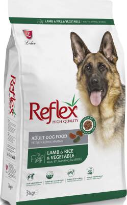 Reflex Kuzulu Pirinçli Ve Sebzeli Yetişkin Köpek Maması 3 kg - 1