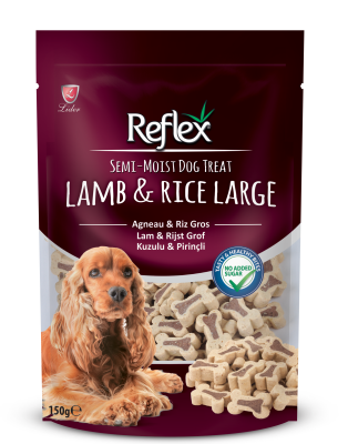 Reflex Semi Moist Kuzulu Pirinçli Yetişkin Köpek Ödül Maması 150gr - 1