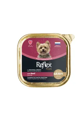 Reflex Plus Biftekli Küçük ırk Yetişkin köpek Yaş maması 85 Gr - 1