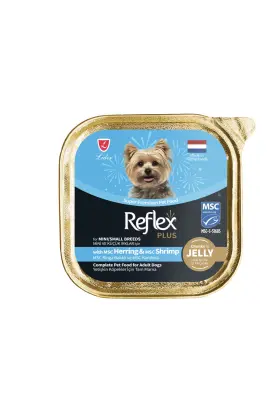 Reflex Plus Jelly Ringa Balıklı Ve Karidesli Küçük Irk Yetişkin Köpek Yaş Maması 85gr - 1