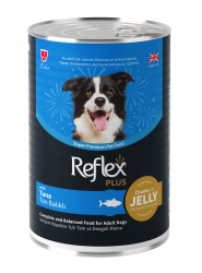 Reflex Plus Jöle İçinde Et Parçacıklı Ton Balıklı Yetişkin Köpek Konservesi 400 Gr (12 Adet) - REFLEX PLUS