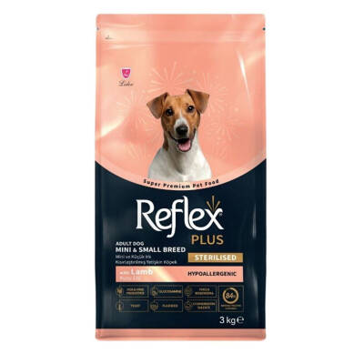 Reflex Plus Kuzu Etli Mini ve Küçük Irk Kısırlaştırılmış Köpek Maması 3 kg - 1