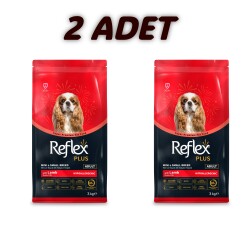 Reflex Plus Kuzu Etli Mini Ve Küçük Irk Yetişkin Köpek Maması 3 Kg (2 Adet) - REFLEX PLUS