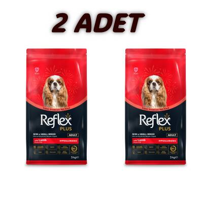 Reflex Plus Kuzu Etli Mini Ve Küçük Irk Yetişkin Köpek Maması 3 Kg (2 Adet) - 1