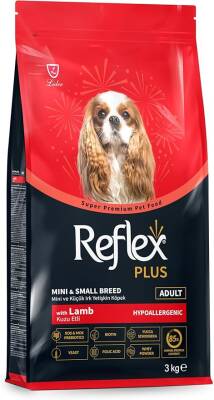 Reflex Plus Kuzu Etli Mini Ve Küçük Irk Yetişkin Köpek Maması 3 Kg - 1