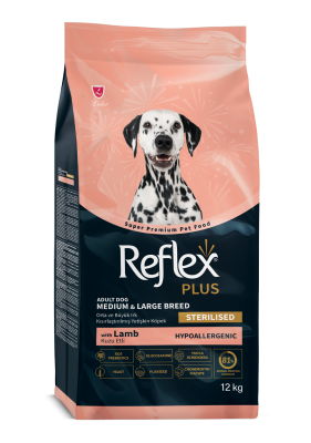 Reflex Plus Kuzu Etli Orta Ve Büyük Irk Kısırlaştırılmış Yetişkin Köpek Maması 12 Kg - 1