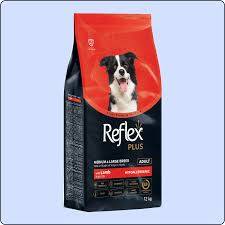 Reflex Plus Kuzu Etli Orta ve Büyük Irk Yetişkin Köpek Maması 12 kg - 1