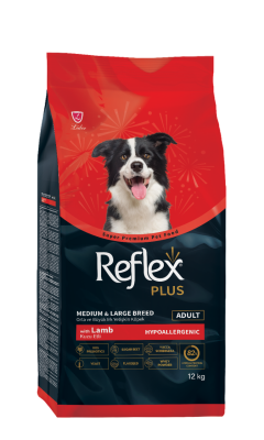Reflex Plus Kuzu Etli Orta ve Büyük Irk Yetişkin Köpek Maması 12 kg - 1