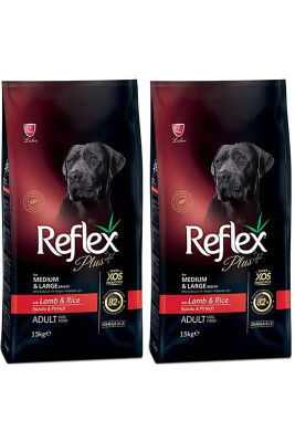 Reflex Plus Kuzulu Pirinçli Orta Büyük Irk Yetişkin Köpek Maması 3 kg (2 Adet) - REFLEX PLUS