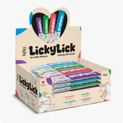 Reflex Plus LickyLick Sıvı Kedi Ödül Maması 15 Gr (72 Adet) - 1