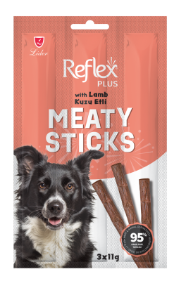 Reflex Plus Meaty Sticks Kuzu Etli Tahılsız Köpek Ödül Çubukları 3x11 gr - 1