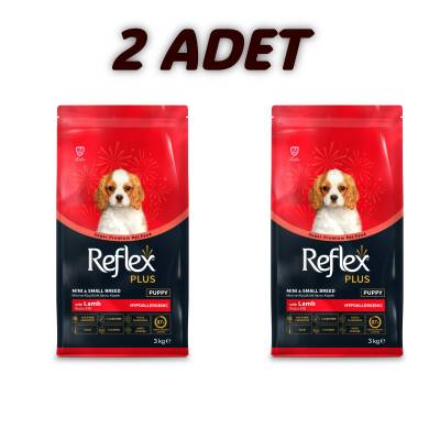 Reflex Plus Mini Small Kuzulu Ve Pirinçli Küçük Irk Yavru Köpek Maması 3 Kg (2 Adet) - 1