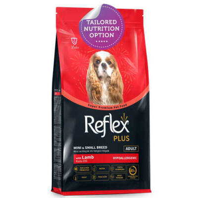 Reflex Plus Mini ve Küçük Irk Kuzulu ve Pirinçli Yetişkin Köpek Maması 8 Kg - 1
