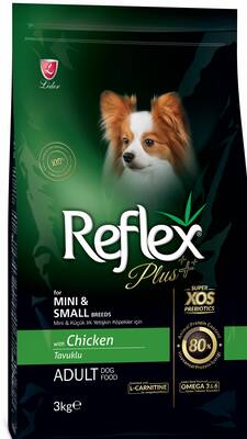 Reflex Plus Mini Ve Küçük Irk Yetişkin Tavuklu Köpek Maması 3 Kg - 1