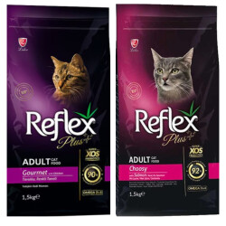 Reflex Plus Multi Color Tavuklu 1,5 kg Ve Choosy Yetişkin Seçici Kediler Için Mama 1,5 kg (2'li set) - REFLEX PLUS