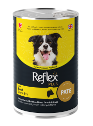 Reflex Plus Pate İçinde Et Parçacıklı Dana Etli Yetişkin Köpek Konservesi 395 Gr (12 Adet) - 1
