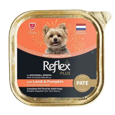 Reflex Plus Pate Kuzu Etli Ve Balkabaklı Küçük Irk Köpek Yaş Maması 85 Gr - 1