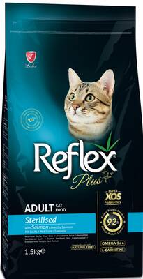 Reflex Plus Somonlu Kısırlaştırılmış Yetişkin Kedi Maması 1,5 Kg - 1