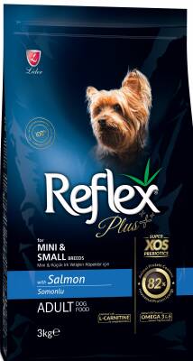 Reflex Plus Somonlu Mini Ve Küçük Irk Yetişkin Köpek Maması 3 Kg - 1