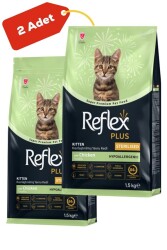 Reflex Plus Tavuklu Kısırlaştırılmış Yavru Kedi Maması 1,5 Kg (2 Adet) - REFLEX PLUS