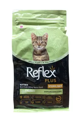 Reflex Plus Tavuklu Kısırlaştırılmış Yavru Kedi Maması 1,5 Kg - 1