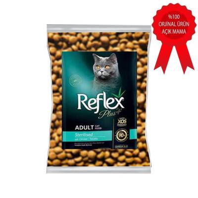 Reflex Plus Tavuklu Kısırlaştırılmış Açık Yetişkin Kedi Maması 1 kg (2 Adet) - 1