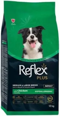 Reflex Plus Tavuklu Orta Büyük Irk Yetişkin Köpek Maması 12 kg - 1
