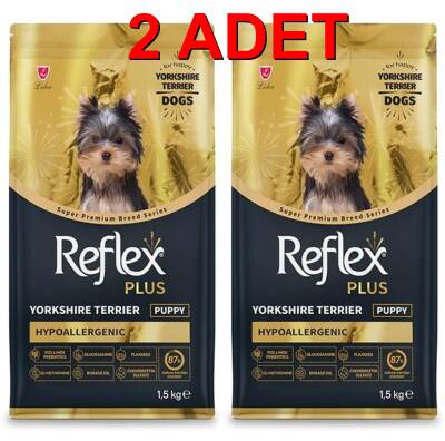 Reflex Plus Yorkshire Terrier Yavru Köpek Maması 1,5 kg (2 Adet) - 1