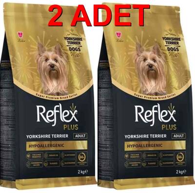 Reflex Plus Yorkshire Terrier Yetişkin Köpek Maması 2 kg (2 Adet) - 1