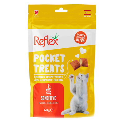 Reflex Pocket Treats Sensitive Hassas Kediler İçin Ödül Maması 60 gr - 1