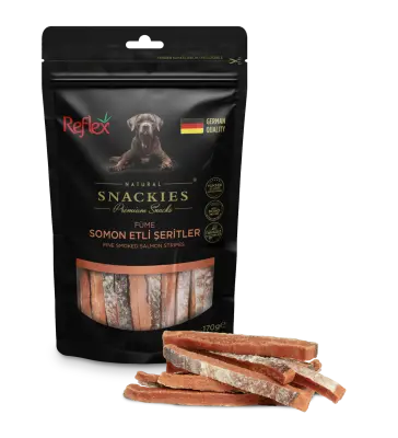 Reflex Snackies Füme Somon Etli Şeritler 170 Gr Köpek Ödül Maması - 1