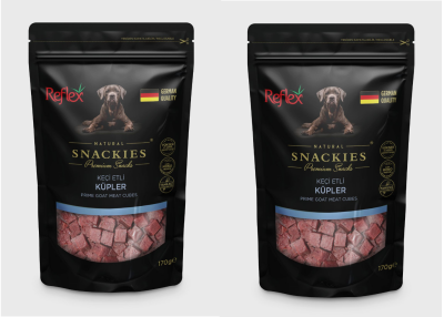 Reflex Snackies Keçi Etli Küpler 170 Gr Köpek Ödül Maması (2 Adet) - 1