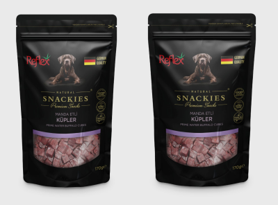 Reflex Snackies Manda Etli Küpler 170 Gr Köpek Ödül Maması (2 adet) - 1