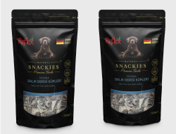 Reflex Snackies Morina Balık Derisi Küpleri 130 Gr Köpek Ödül Maması (2 adet) - 1