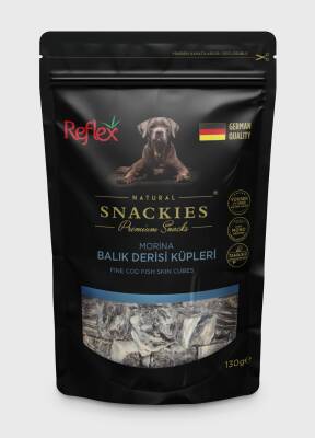 Reflex Snackies Morina Balık Derisi Küpleri 130 Gr Köpek Ödül Maması - 2