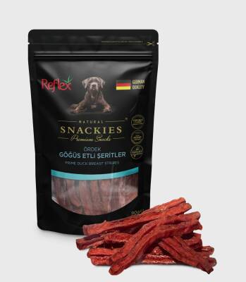 Reflex Snackies Ördek Göğüs Etli Şeritler 90 Gr Köpek Ödül Maması - 1