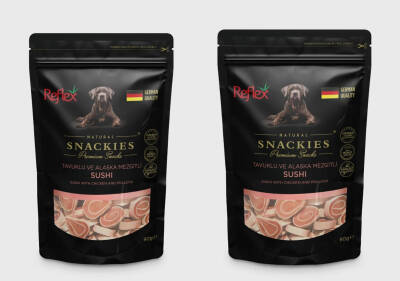 Reflex Snackies Tavuklu Ve Alaska Mezgitli Sushi 90 Gr Köpek Ödül Maması (2 Adet) - 1