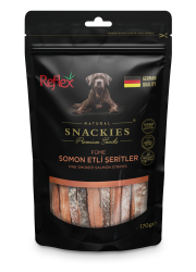 Reflex Snackies Füme Somon Etli Şerit Tahılsız Köpek Ödülü 170 Gr (16 Adet) - REFLEX