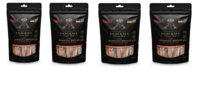 Reflex Snackies Füme Somon Etli Şeritler 170 Gr Köpek Ödül Maması (4 Adet) - 1