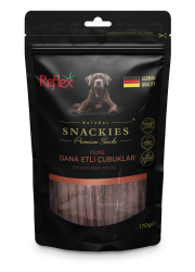 Reflex Snackies Naturel Füme Dana Etli Tahılsız Köpek Ödül Çubukları 170 Gr (16 Adet) - REFLEX