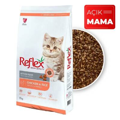 Reflex Tavuklu Açık Yavru Kedi Maması 1 kg (2 Adet) - 1