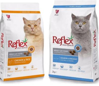 Reflex Tavuklu Balıklı Yetişkin Kedi Maması 2 kg ( 2 Adet ) - 1