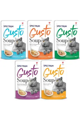 Spectrum Gusto Karışık Kedi Ödül Çorbası 50 gr (5 Adet) - 1