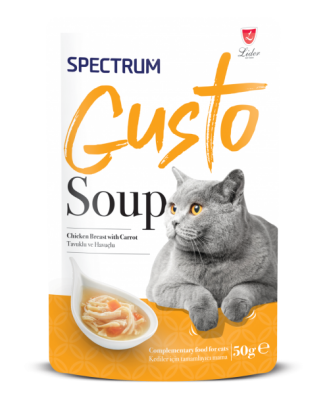 Spectrum Gusto Tavuklu Ve Havuçlu Kedi Çorbası 50gr(2 ADET) - 1