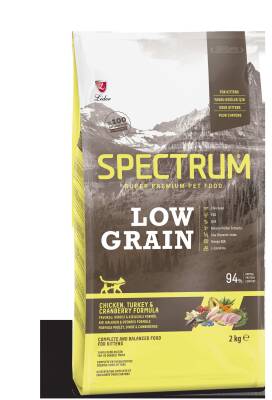 Spectrum Low Grain Tavuklu Hindili Kızılcıklı Yavru Kedi Maması 2 Kg - 1