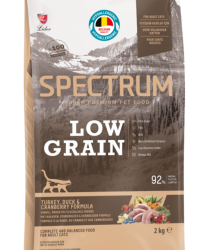 Spectrum Low Grain Hindili,Ördek Etli & Kızılcıklı Yetişkin Kedi Maması 2 kg - SPECTRUM 