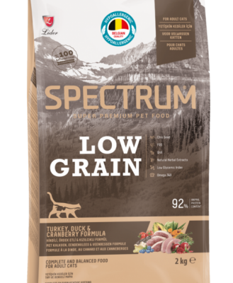 Spectrum Low Grain Hindili,Ördek Etli & Kızılcıklı Yetişkin Kedi Maması 2 kg - 1