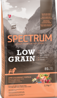 Spectrum Low Grain Kuzulu Yaban Mersinli Küçük Irk Yetişkin Köpek Maması 2.5 Kg - 1