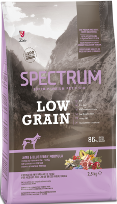 Spectrum Low Grain Kuzulu Ve Yaban Mersinli Orta Ve Büyük Irk Yetişkin Köpek Maması 2,5 Kg - 1