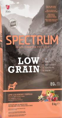 Spectrum Low Grain Kuzulu Yaban Mersinli Küçük Irk Yetişkin Köpek Maması 8 kg - 1